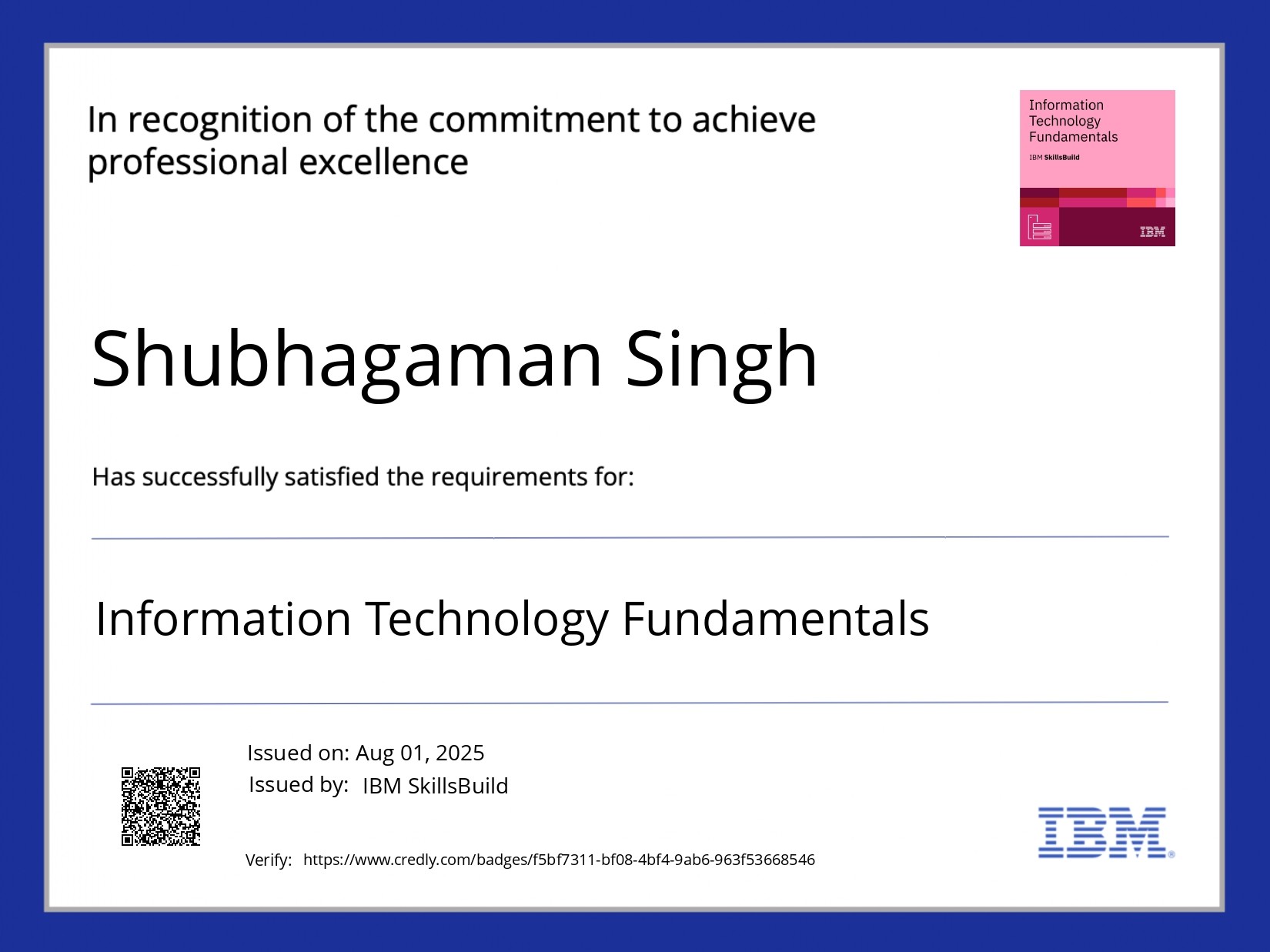 Information Technology Fundamentals