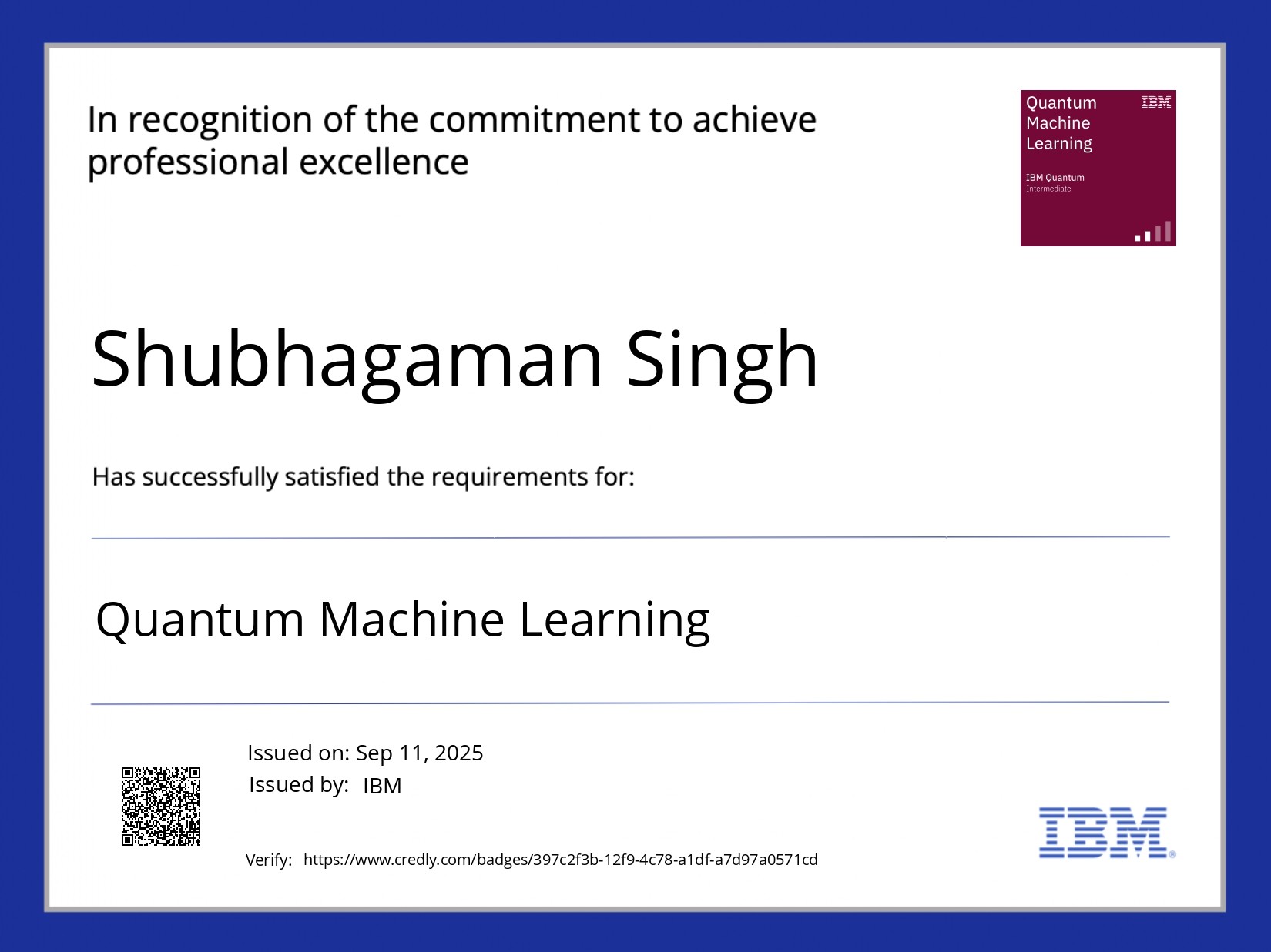 Quantum Machine Learning